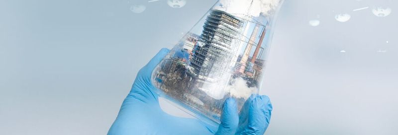 Vom Schlot in den Reagenz-Kolben: Werden Abgase zum Rohstoff für Chemikalien? Ein Projekt am Stahlwerk Duisburg soll es vormachen.