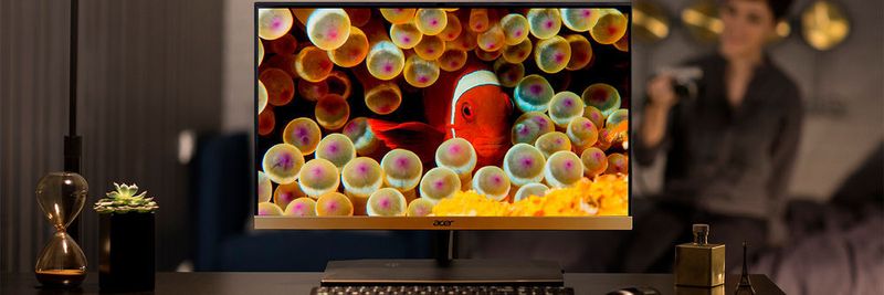 Mit einem extrem flachen 24-Zoll-IPS-Display ist der Acer Aspire S24 ausgestattet.