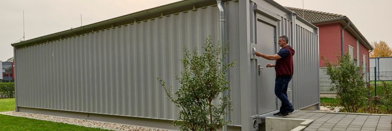 Ein Doppelcontainer birgt die Rechenzentrumserweiterung von ene't.