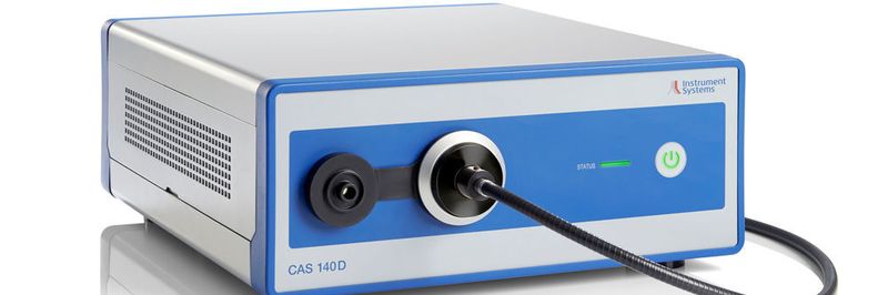 Das CAS 140D erfasst laut Hersteller zuverlässig Blue Light Hazard.