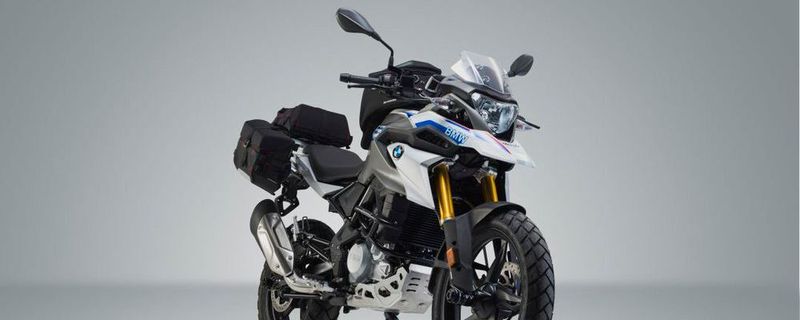 Die BMW G310 GS ausgetattet mit Zubehör von SW-Motech.
