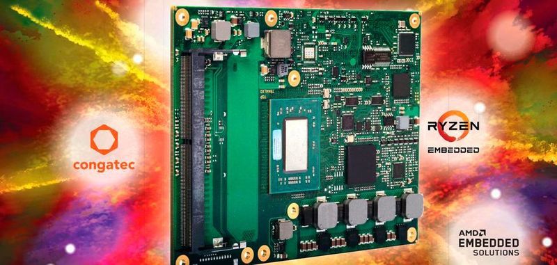 Duo der Spitzenklasse: AMDs Ryzen-Embedded-CPUs auf congatecs COM-Express-Type-6-Modulen