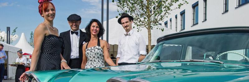 Die Eröffnung des Münchner Rechenzentrums feierte Noris Network mit einer 50er-Jahre-Party.