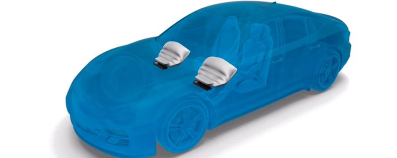 ZF bringt im Jahr 2019 einen Knieairbag auf den Markt.