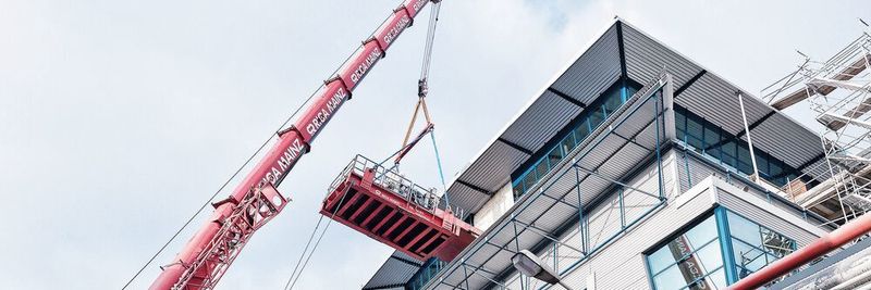 Abb. 1: Das neue Laborgebäude steht – nun kann endlich auch die Laborausstattung einziehen.
