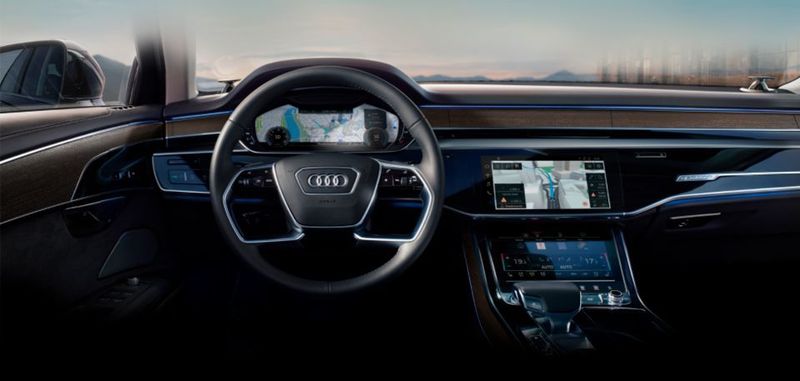 Im A8 greift Audi auf viele Technologien und Services des Kartenentwicklers Here zurück.