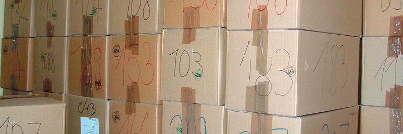 Vorbereitung und Ordnung vermeidet Chaos beim Umzug.