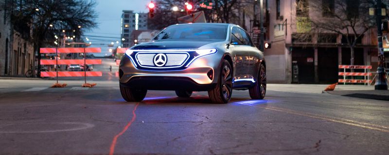 In Texas zeigt Mercedes seine E-Auto-Studie.