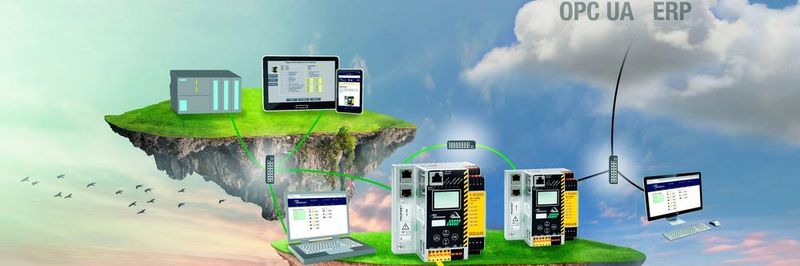 Die universelle Schnittstelle ermöglicht den Datendurchgriff über alle Automatisierungs-, IT-, MES- und ERP-Ebenen bis in die Cloud. Die Komponenten unterschiedlicher Hersteller lassen sich so in standardisierter Form vernetzen und ihre Daten auch auf mobilen Endgeräten verarbeiten, analysieren und darstellen.