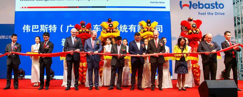 Webasto eröffnet neues Werk in China.