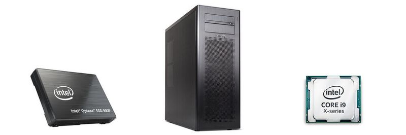 Der Hochleistungsrechner Terra PC-Business 8000 von Wortmann ist mit einem Core-i9-X-Prozessor und einer Optane-SSD von Intel bestückt.