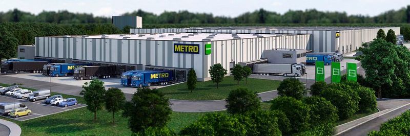 Ergebnis professioneller Zusammenarbeit von Goodman, Stadt und Metro: das neue Logistikzentrum in Marl.
