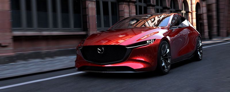 Das Design des neuen Mazda 3 ist stark an die Studie Kai angelehnt.