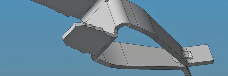 Auf wenige µm genau konstruiert: als Stanzbiegeteil ausgeführte Kontaktfeder für einen Ladestecker für Elektrofahrräder.