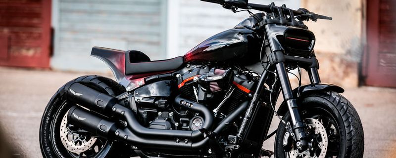 Das Wettbewerbsbike von Westpoint Harley-Davidson Augsburg.
