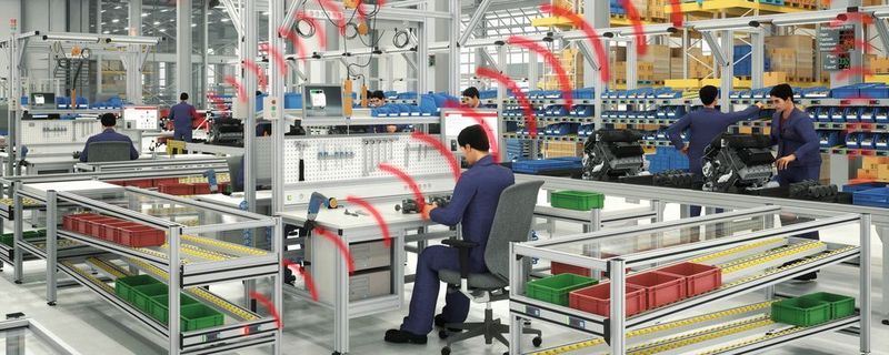 Vernetzung ist im Trend: hier ein Demonstrator von Steute für E-Kanban.