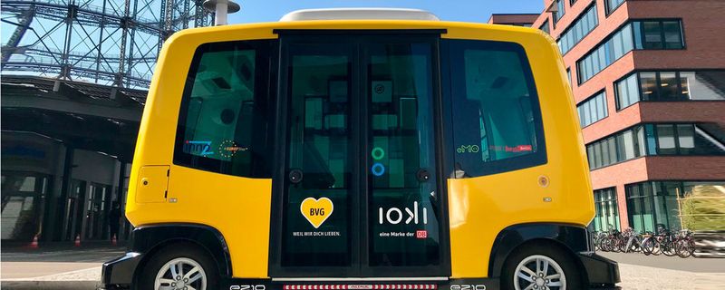 Das ist der selbstfahrende Kleinbus von Deutsche Bahn und BVG.