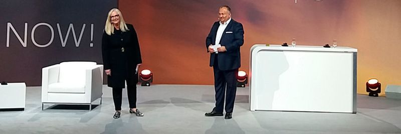 Doris Albiez und Dinko Eror, die beiden Deutschlandchefs von Dell/EMC, eröffneten die Konferenz mit den Ergebnissen einer eigenen Studie zur digitalen Transformation.