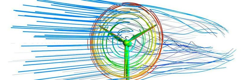 Auch bei Windenergieanlagen lassen sich vielfältige Strömungssimulationen und strukturmechanische Berechnungen mit dem Digitalen Zwilling durchführen.