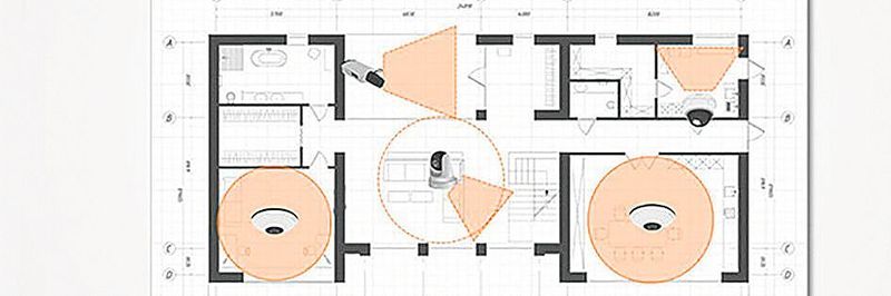 Mit dem „Surveillance Floor Planner“ können D-Link-Partner die Position von Überwachungskameras planen.