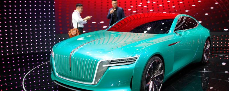 Chinas Autohersteller trauen sich inzwischen einiges zu und zeigen es auch. Im Bild die Marke Honqi mit einer Coupé-Studie.