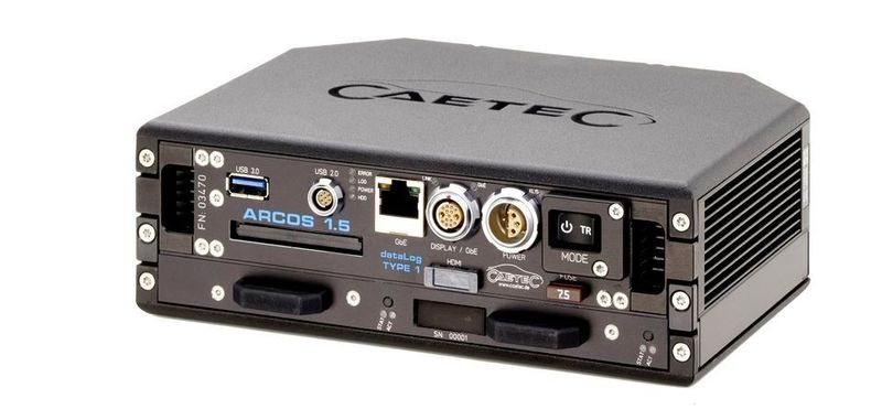 Das Massenspeichermedium DriveBay erweitert den Datenlogger ARCOS 1.5 und erlaubt Speichertiefen bis zu einem Terabyte.