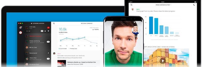 Als Messenger für Unternehmen beinhaltet Wire Gruppenchats, HD-Anrufe und Dateitransfers.