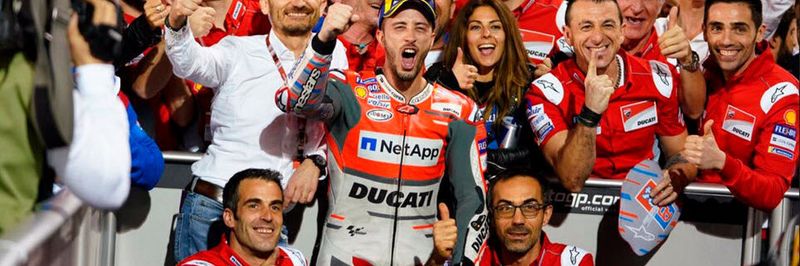 Mit effektivem Datenmanagement auf Platz 1: Gemeinsam mit NetApp sichert sich Ducati den Sieg beim Auftaktrennen der MotoGP 2018.