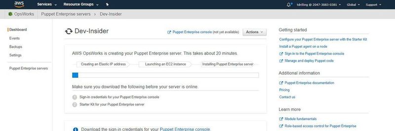 In diesem Tutorial spielen wir das Erstellen eines Master-Servers unter AWS OpsWorks for Puppet Enterprise durch.