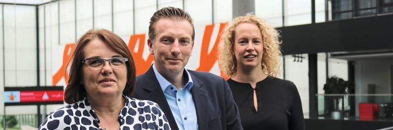 „Triumvirat“ mit zwei Frauen: Fabienne Valambras (UBM), Alexander Stein (Nürnberg Messe) und Anne Schumacher (UBM) sind die alten Gesichter der neuen Messe Medtec Live.