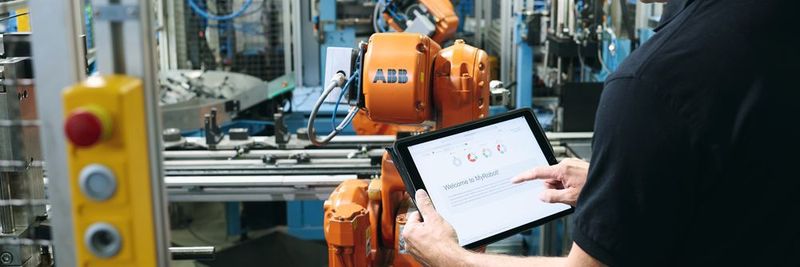 Die ABB Ability Connected Services werden über die My-Robot-Webseite bereitgestellt, die alle relevanten Daten überall und jederzeit verfügbar macht.