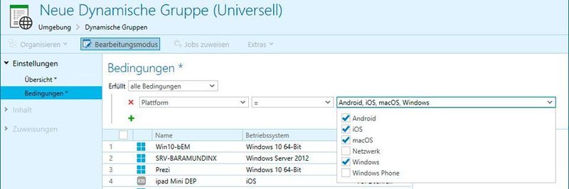 Universelle dynamische Gruppen sind zunächst als zusätzliche Option verfügbar und sollen ihre klassischen Vorgänger sukzessive ablösen.