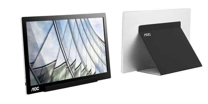 Für mobiles Arbeiten: Der AOC I1601FWUX hat ein 15,6 Zoll großes Display und ein Smart Cover, das als Schutz und als Aufsteller dient.