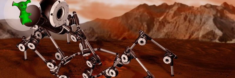 Die Apiro Mission: Erfüllung von komplizierten Bewegungen – wie die einer Spinne – mit nur drei neuen Schneckengetrieben für Standard, lineare und invertierte Bewegung.