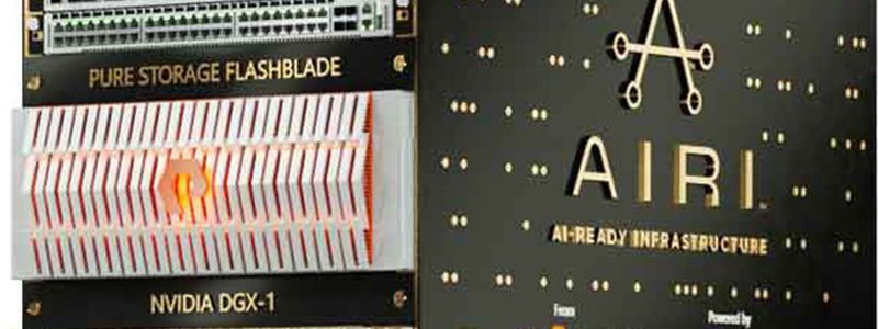 Das Airi-Rack von Nvidia und Pure Storage.