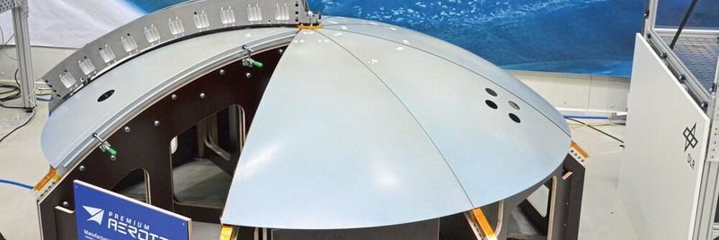 Druckkalotte aus thermoplastischem carbonfaserverstärkten Kunststoff (CFK)