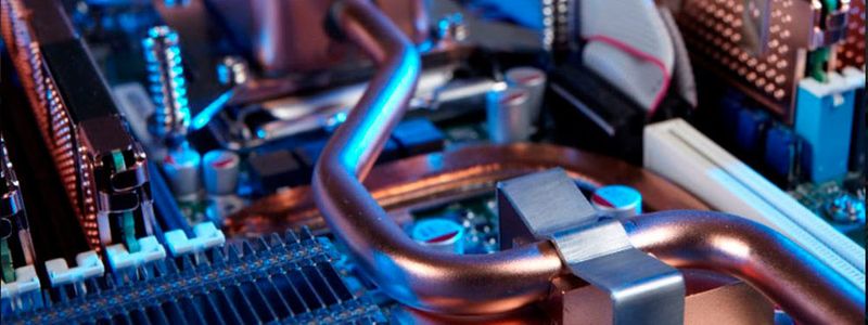 Cloud&Heat verlässst sich bei der Hardware derzeit auf Technologie von Megware, hier: die Wasserzuführung und das Kühlmodul.