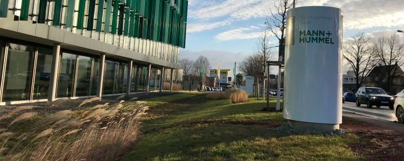 Feinstaubfilteranlage von Mann+Hummel in Ludwigsburg.