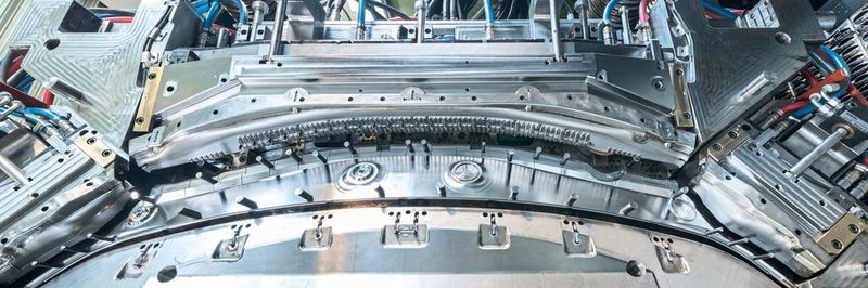 A mould for the cowl of a BMW, manufactured by Heyco.
