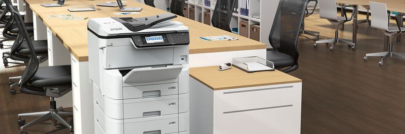 Die Workforce-Pro-Geräte der WF-C8000- und der WF-M5000-Serie von Epson sind für kleinere Arbeitsgruppen bestimmt.