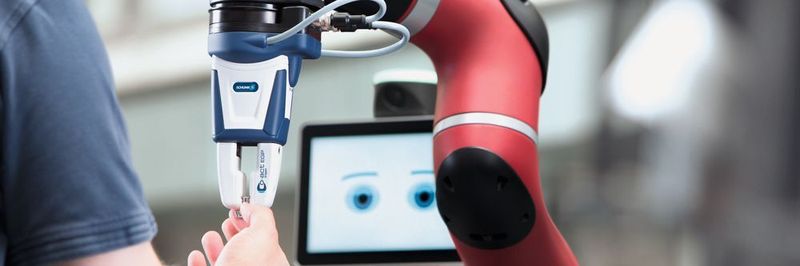 Schunk hat die Co-act Greifer speziell für das Teamwork von Mensch und Maschine konzipiert.