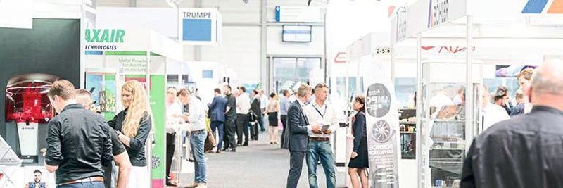 Am zweiten Messetag sind die Gänge der Messehalle gut besucht. Insgesamt haben knapp 5.000 Besucher die 208 Aussteller der Rapid.Tech 2018 besucht.