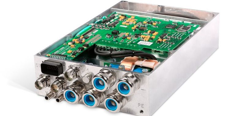 Der Effizienzvorteil, der mit einem guten Umrichter (im Bild: Wechselrichtger Vectopower von Aradex) realisiert wird, kann für das gesamte System im Vergleich zu einer Auslegung mit handelsüblichen Umrichtern immerhin bis zu zehn Prozent betragen.