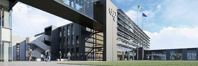 So wird das neue Headquater EVO von Bonfiglioli aussehen. Vor kurzem wurde dafür der Grundstein gelegt.