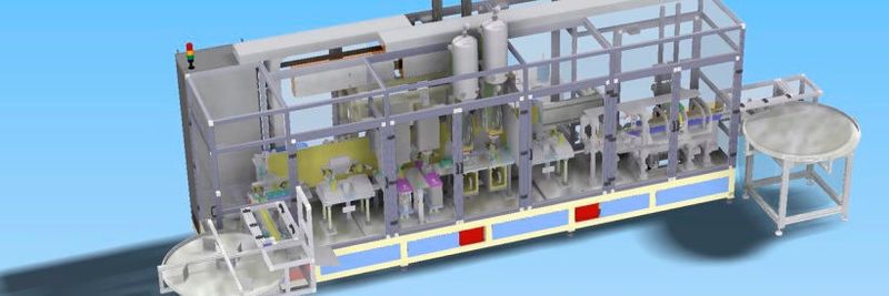 Tectomove baut für Süd-Chemie India eine flexible vollautomatische Anlage für die Beschichtung von keramischen und metallischen Katalysatoren inklusive integrierter In-Line-Prüfung.