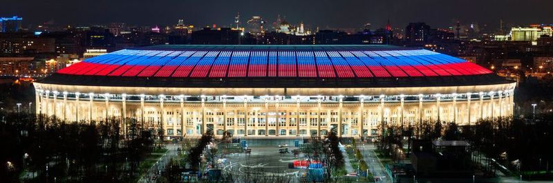 Insgesamt bietet das Moskauer Luzhniki-Stadion 81.000 überdachte Sitzplätze.