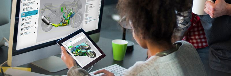 Teamcenter 12 bietet mehr PLM-Lösungen über die Active Workspace-Benutzeroberfläche, sodass die Benutzer die Wahl haben, ob sie auf jedem intelligenten Gerät oder in ihren bevorzugten MCAD- und Microsoft Office-Authoring-Anwendungen auf den Webbrowser zugreifen möchten.