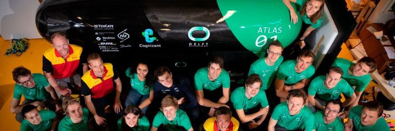 Mit ihrer Atlas 01 wollen die Delfter Studenten einen neuen Geschindigkeitsrekord aufstellen.