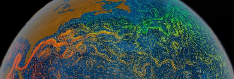Der Golfstrom spaltet auf seiner Südseite Warmwasserwirbel mit einem Kern aus eisenreichem kalten Küstenwasser ab.