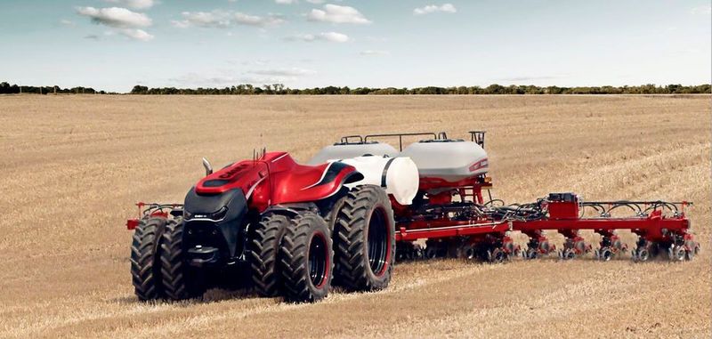 Einen fahrerloses Konzeptfahrzeug für die Landwirtschaft hat beispielsweise der Hersteller Case IH vorgestellt